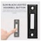 Newhouse Hardware Lighted Door Chime Push Button, Black BT4BL - alternate 6